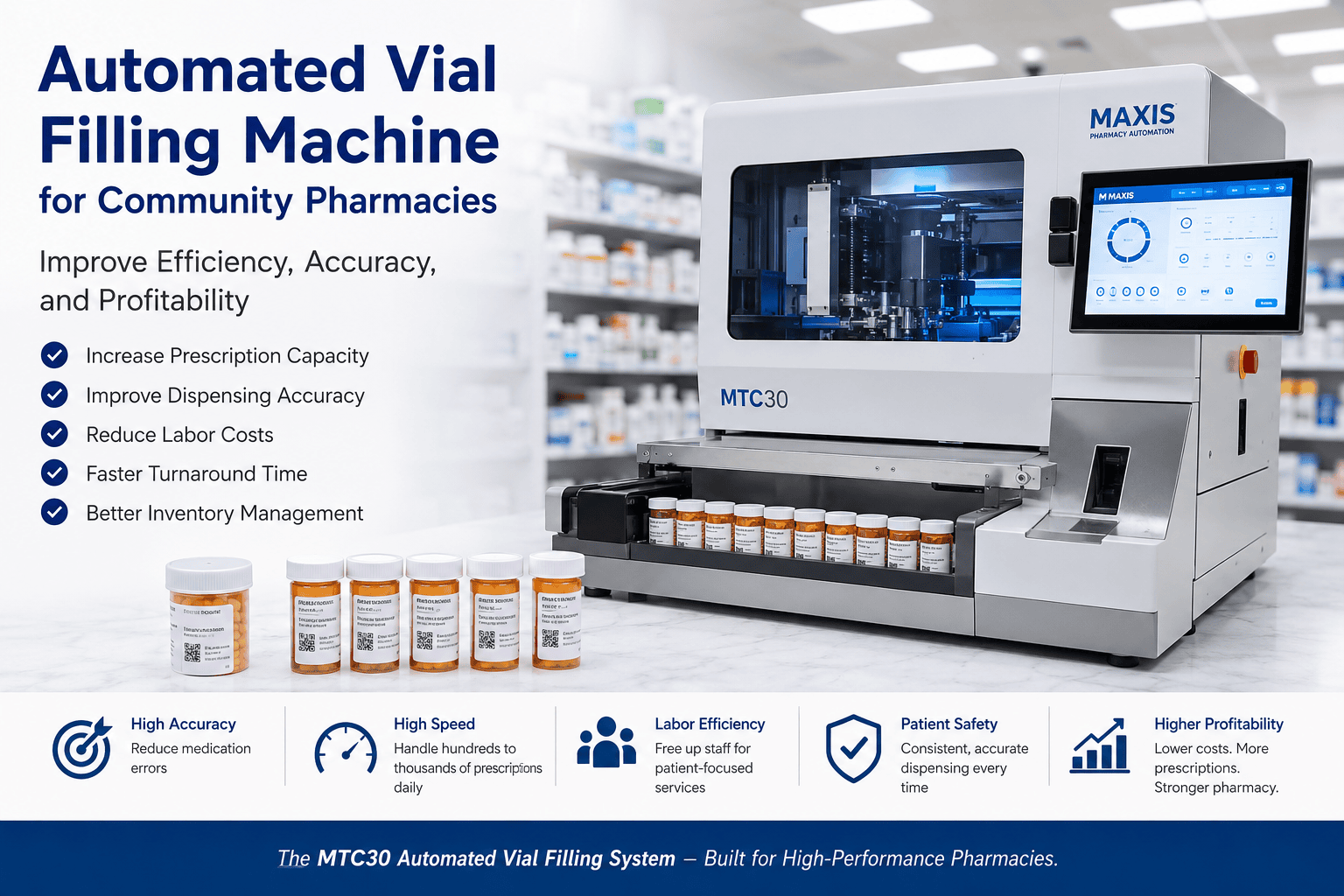 Automated Vial Filling Machines for Pharmacies